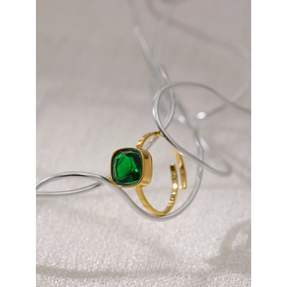 Adjustable Crystal Ring
