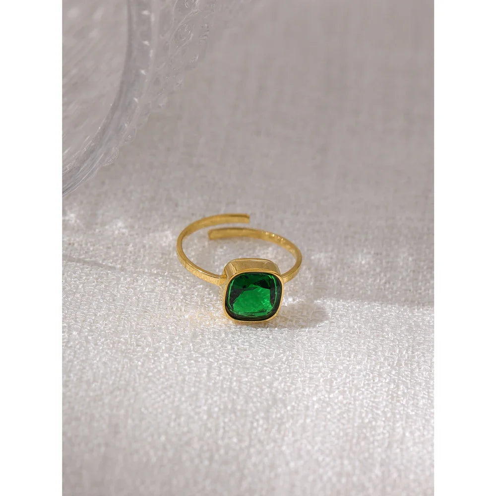 Adjustable Crystal Ring