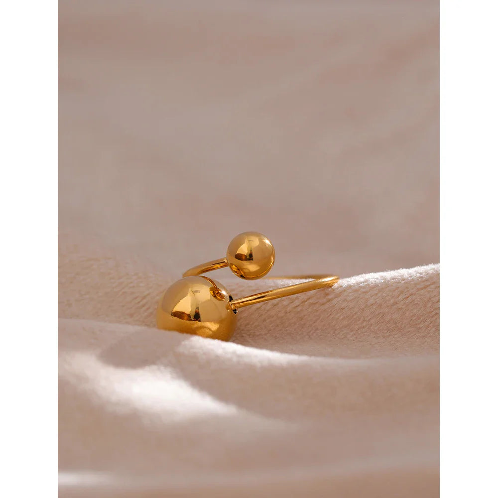 Bague Réglable Plaquée Or 18k