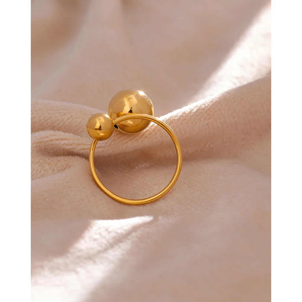 Bague Réglable Plaquée Or 18k