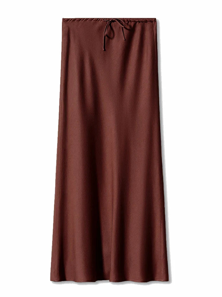 Jupon long en satin