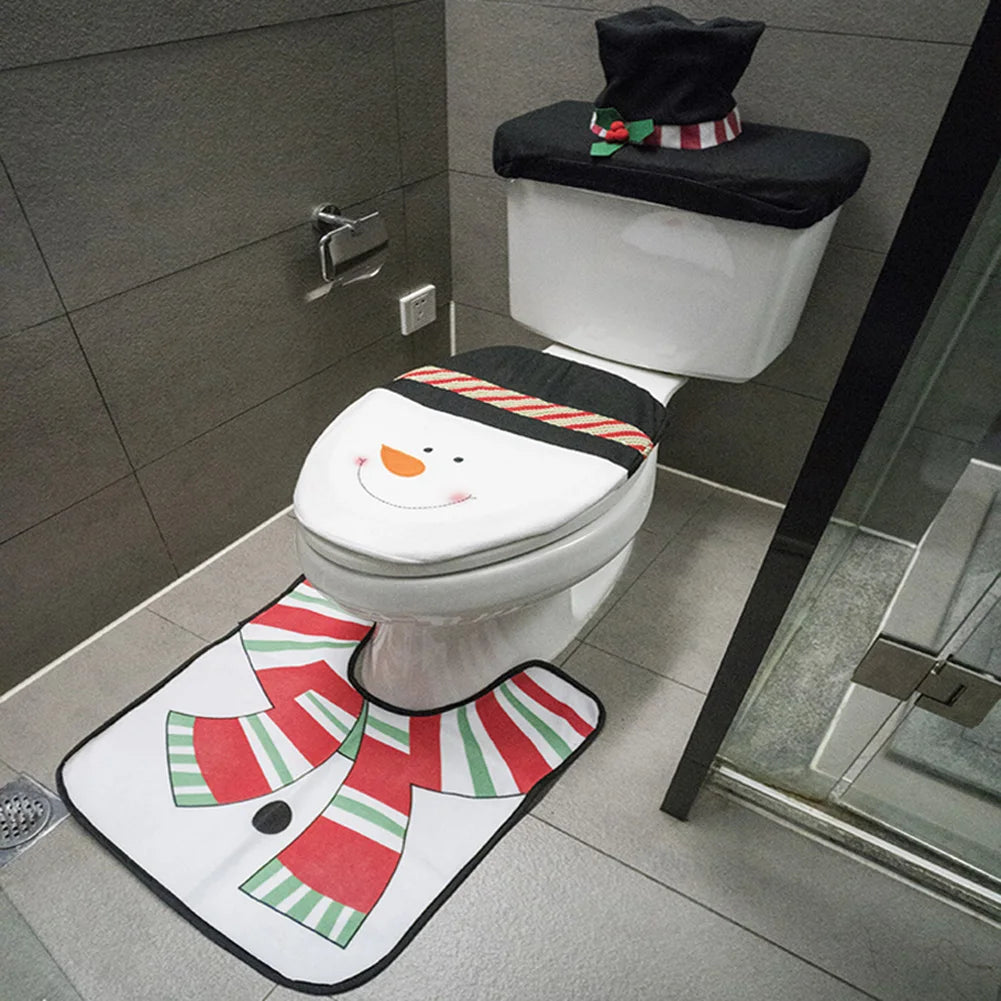 Ensemble Décoratif de Noël pour Toilettes