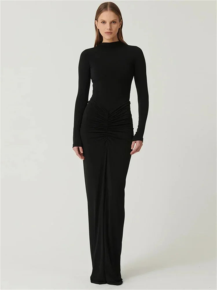 Robe Longue Plissée Élégante pour Femme - Été 2024