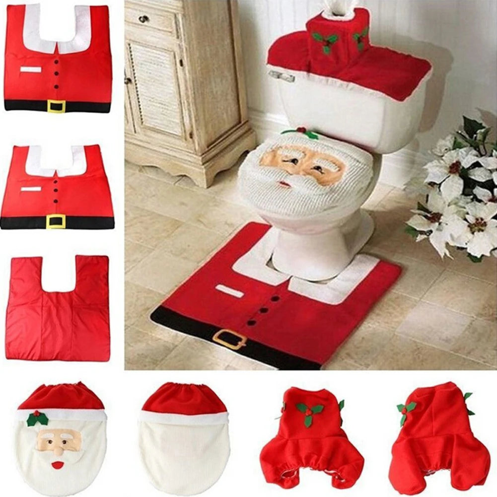 Ensemble Décoratif de Noël pour Toilettes
