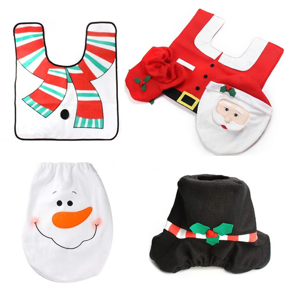 Ensemble Décoratif de Noël pour Toilettes